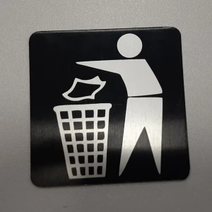 Шильды, производственная маркировка — Табличка для места под мусор — фото