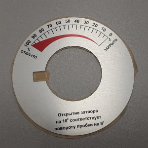 Панели, шкалы — Шкала для кнопки из алюминия — фото